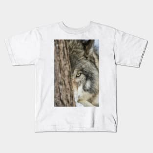 Timber Wolf - Closeup Kids T-Shirt